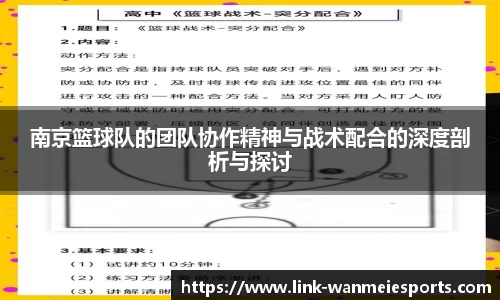 南京篮球队的团队协作精神与战术配合的深度剖析与探讨